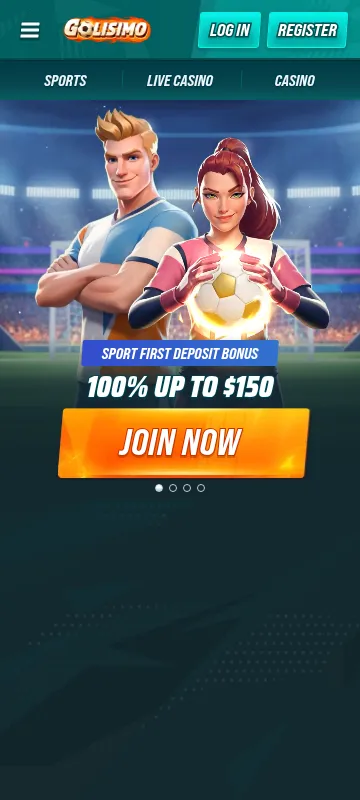 Golisimo Casino mobile browser view